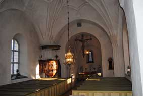 Badelunda kyrka interiör
